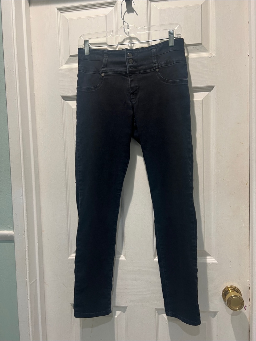 1822 Denim Women's Black High-Rise Skinny Jeans